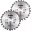 DISCO PARA SIERRA CIRCULAR 184 MM x 16 MM - 184 mm x 16mm 24 Dientes. (X 2 UNIDADES)
