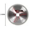 49587862 Disco de corte ?210mm / Eje 30 mm / Espesor 2,5 mm / 64 dientes Para TC- MS 216 de carburo de tungsteno