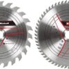 2 HOJAS DE SIERRA. Di?metro de 250 x 30 mm. 24 dientes y 60 dientes.