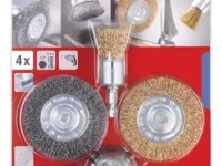 49597520 1 SET DE LIMPIEZA DE CEPILLOS KWB DE 4 PIEZAS PARA EL USO EN TALADROS