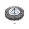CEPILLO CIRCULAR, ESPESOR DOBLE, ALAMBRE DE ACERO HSS, ONDULADO - GRUESO - ?75MM