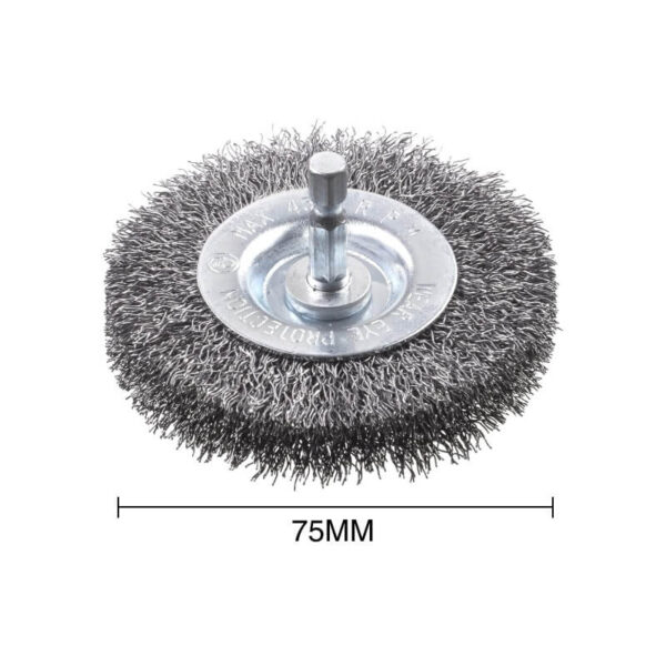 CEPILLO CIRCULAR, ESPESOR DOBLE, ALAMBRE DE ACERO HSS, ONDULADO - GRUESO - ?75MM