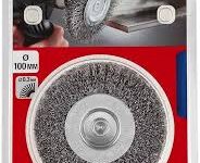 CEPILLO CIRCULAR, ESPESOR DOBLE, ALAMBRE DE ACERO HSS, ONDULADO - GRUESO - ?100MM