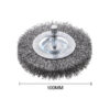 CEPILLO CIRCULAR, ESPESOR DOBLE, ALAMBRE DE ACERO HSS, ONDULADO - GRUESO - ?100MM