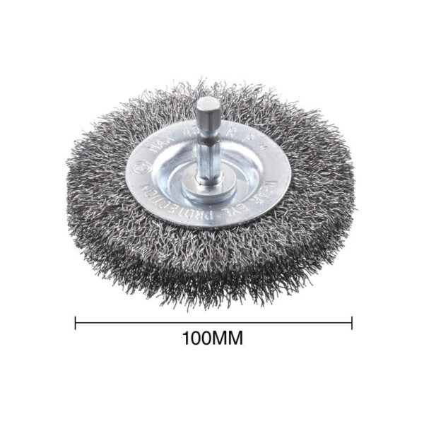CEPILLO CIRCULAR, ESPESOR DOBLE, ALAMBRE DE ACERO HSS, ONDULADO - GRUESO - ?100MM