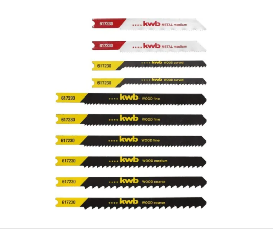 SET DE HOJAS PARA CALADORA - 10 PIEZAS ENCASTRE UNIVERSAL