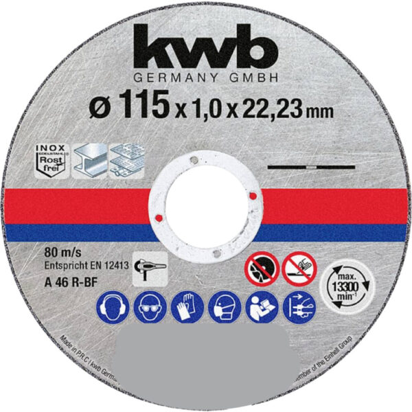 49711811 DISCOS DE CORTE PARA METAL, FINO - 115 MM X 1 MM