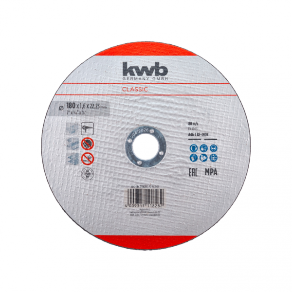 DISCOS DE CORTE PARA METAL, FINO - 180 MM X 1,6 MM