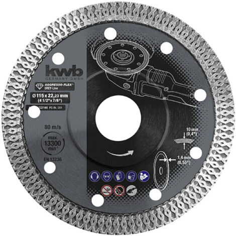 DISCO DE CORTE DE DIAMANTE - ?115 X 22,23 X 1,4 MM