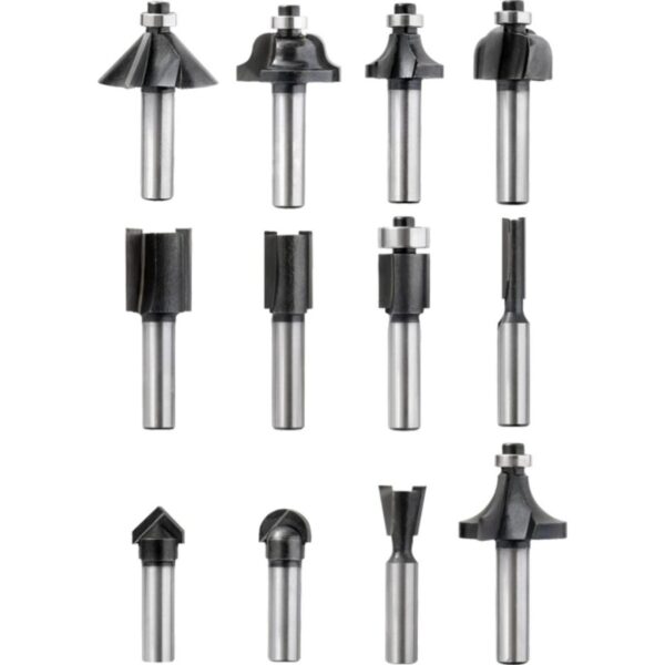 KIT ACCESESORIOS PARA ROUTER 12 PIEZAS V?STAGO 8 MM