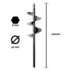 49761415 2 AHOYADORA PARA TIERRA - 50 mm