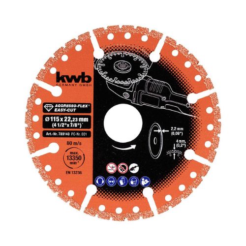 DISCO DE CORTE DE DIAMANTE UNIVERSAL, AGGRESSO-FLEX? MULTI CUT - ? 115 x 22,23 X 2,2 mm