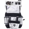 BOLSOS PORTA HERRAMIENTAS - Con cintur?n de nylon, calidad robusta, conjunto de fila de doble costura, con hilo plateado, incl. kwb WORK WEAR Label, 2 x 210 x 190 x 85 mm.