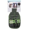 BOLSOS PORTA HERRAMIENTAS - Con tira reflectante, 1 comp. grande, 2 alargados y 3 peque?os, lazo para martillo, lazo con mosquet?n, lazo para cintur?n con bot?n