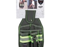 BOLSOS PORTA HERRAMIENTAS - Con tira reflectante, 1 comp. grande, 2 alargados y 3 peque?os, lazo para martillo, lazo con mosquet?n, lazo para cintur?n con bot?n