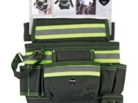BOLSOS PORTA HERRAMIENTAS - Con cintur?n (longitud 75-135 x 5 cm), 1 bolsa grande para clavos, 1 grande con 1 lazo de encaje, 2 estrechos, 3 para destornilladores, 1 lazo para martillo, 1 lazo con mosquet?n.