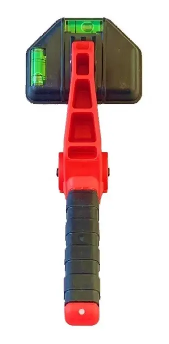 49928100 2 Abrazadera de resorte con dos niveles de burbujas, para trabajos de encolado.