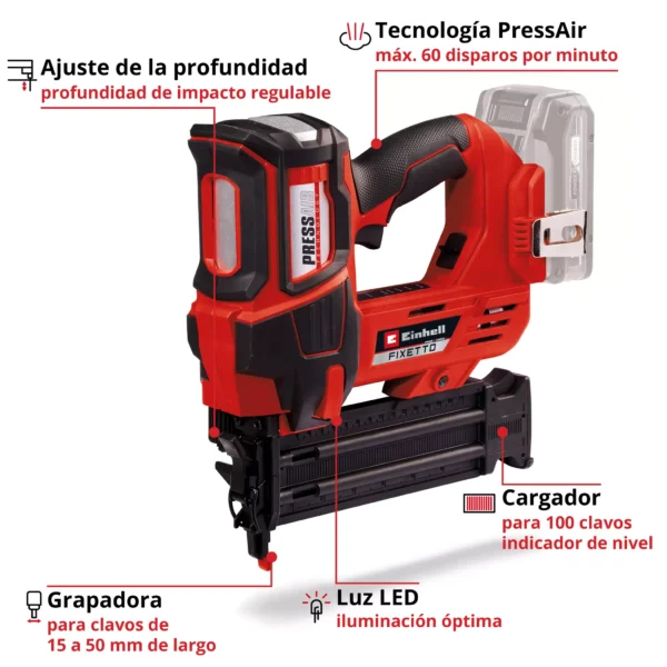 CLAVADORA INAL?MBRICA FIXETTO 18/50 N PROFESSIONAL