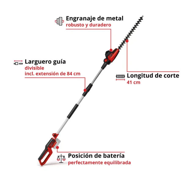 PODADORA TELESC?PICA INAL?MBRICA  GC-HH 18/45 Li T-Solo CLASSIC