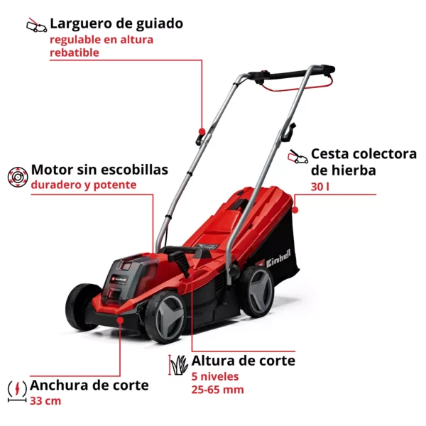 GE-CM 1833 Li-Solo 2 CORTADORA DE CESPED INAL?MBRICA GE-CM 18/33 Li Solo EXPERT