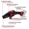GE-PS 1815 Li BL-Solo 2 MOTOSIERRA DE PODA INAL?MBRICA GE-PS 18/15 Li BL-Solo EXPERT