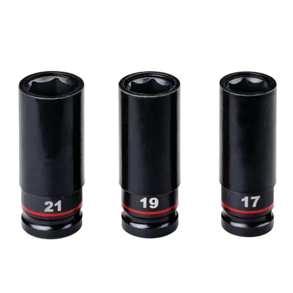 Impact nut set ACCESORIO PARA LLAVE DE IMPACTO Juego de tubos 1/2 de impacto (3 psc.) ACCESORIO