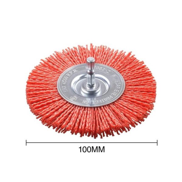 KWB-49604430 2 CEPILLO CIRCULAR, NAILON ABRASIVO GRUESO - Ø 100MM