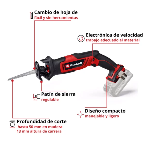 TE-AP 1813 Li - Solo 3 SIERRA SABLE MULTIUSO A BATER?A TE-AP 18/13 Li - Solo EXPERT