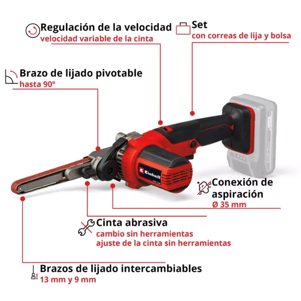 LIMA DE BANDA A BATER?A TE-BF 18 Li-solo EXPERT