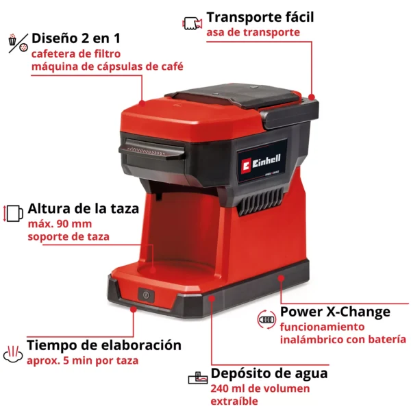 CAFETERA INAL?MBRICA TE-CF 18 Li-Solo EXPERT