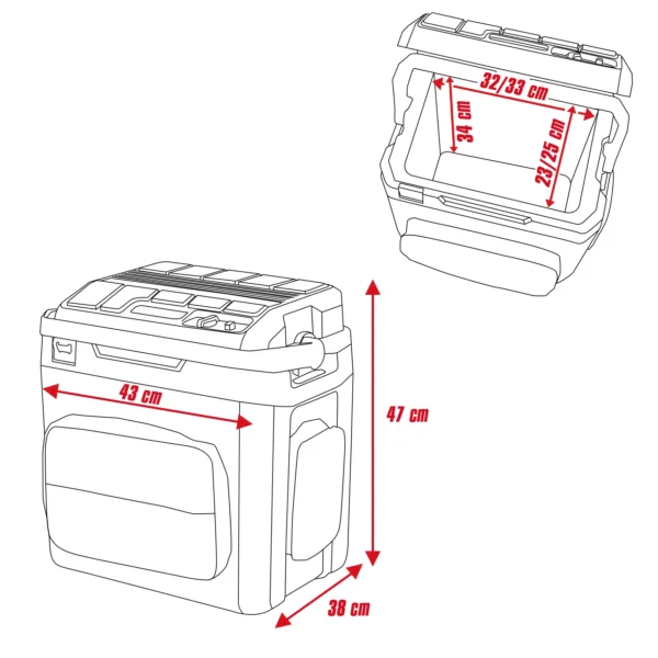 HELADERA PORTATIL  A BATER?A TE-COL 18/27 Li-Solo EXPERT