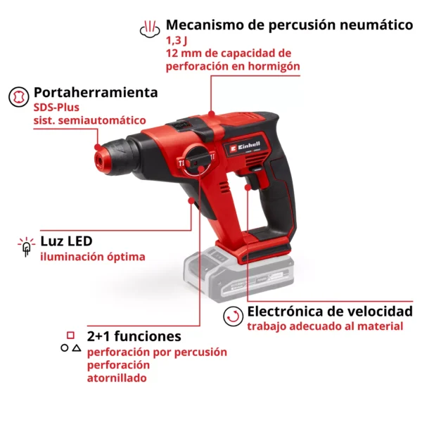 ROTOMARTILLO INAL?MBRICO  TE-HD 18/12 Li - Solo EXPERT
