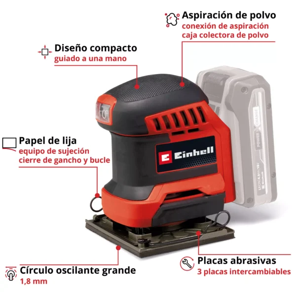 TE-OS 18113 3X Li - Solo 2 LIJADORA A BATER?A TE-OS 18/113 3X Li - Solo EXPERT