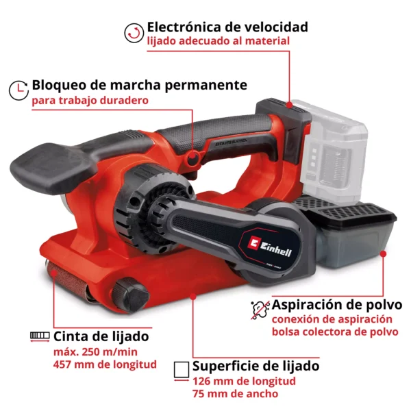 LIJADORA DE BANDA INAL?MBRICA TP-BS 18/457 Li BL - Solo PROFESSIONAL