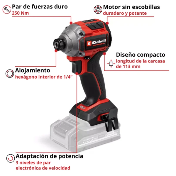 ATORNILLADOR DE IMPACTO INAL?MBRICO TP-CI 18/250-C Li BL - Solo PROFESSIONAL
