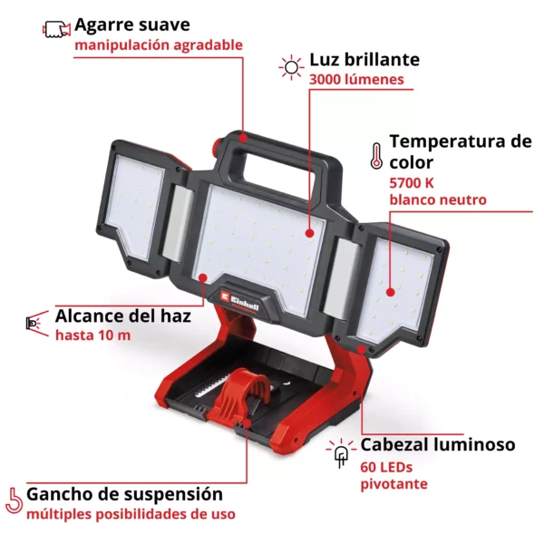 TP-CL 183000 Li Set - Solo 2 REFLECTOR A BATER?A TP-CL 18/3000 Li Set - Solo PROFESSIONAL