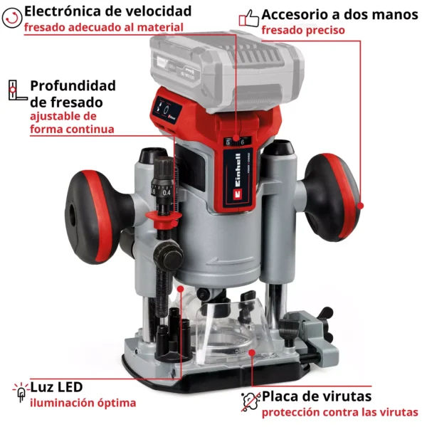 ROUTER INAL?MBRICO/ ROUTER DE PALMA TP-RO 18 Set Li BL - Solo PROFESSIONAL