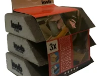 Esponjas abrasivas angulares, juego de 3.