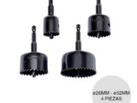 kwb-49497900 KIT COPAS PARA MADERA CON VASTAGO DE INSERCI?N 1/4, ? 26mm, ? 35mm, ? 40mm y ? 52mm