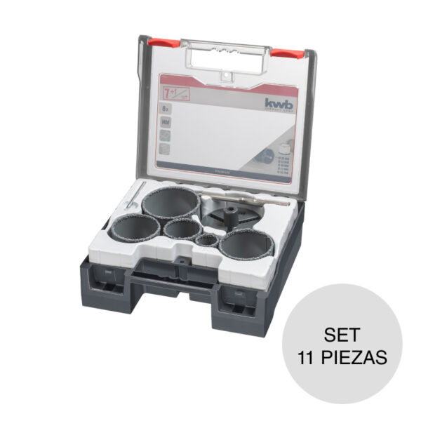 KIT CORONAS 8 PIEZAS: ?33 - 83 mm