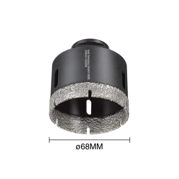 SIERRA CORONA DIAMANTADA PARA CORTE SECO, M14 P/AMOLADORA, ? 68 mm