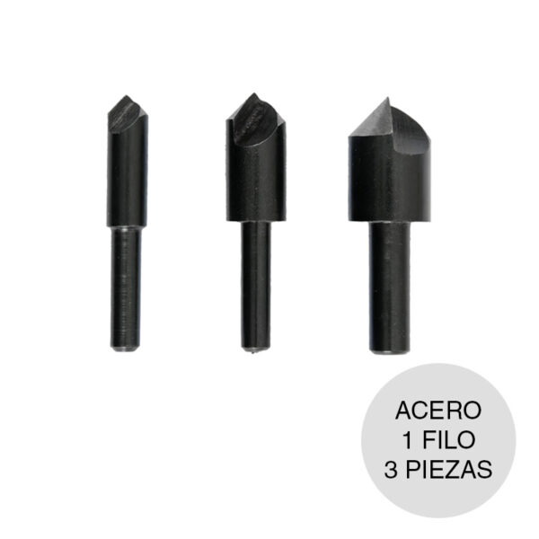 KIT DE AVELLANADORES PARA MADERA, ? 8, 12 Y 16 MM VASTAGO 6MM Y 8MM