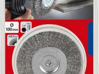 CEPILLO CIRCULAR, ALAMBRE DE ACERO HSS ONDULADO, PARA TALADRO, GRUESO - ?75MM