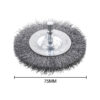 CEPILLO CIRCULAR, ALAMBRE DE ACERO HSS ONDULADO, PARA TALADRO, GRUESO - ?75MM
