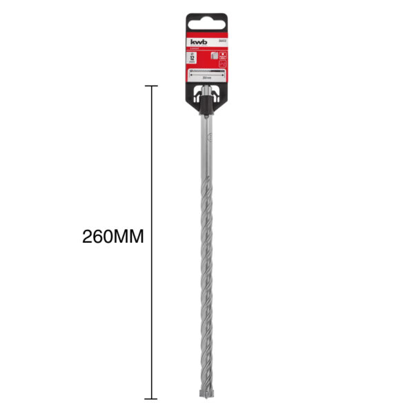 HB4X SDS PLUS PARA HORMIGON - 4 FILOS, 8mm x 260mm