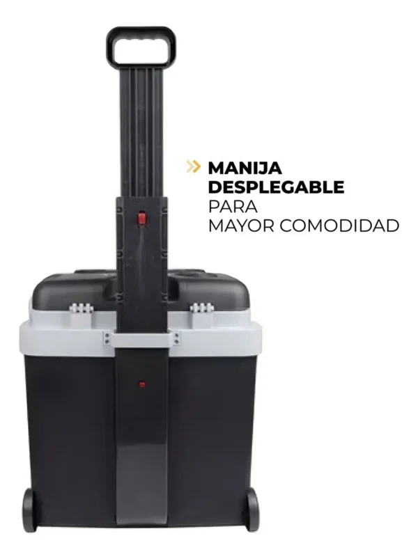 Cooler Heladera port?til Funci?n Fr?o/Calor 12 volt CC 220 volts AC C/rueditas