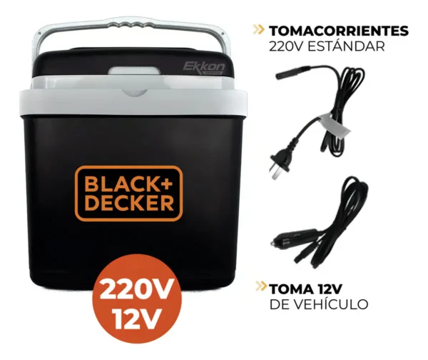 Cooler Heladera port?til Funci?n Fr?o/Calor 12 volt CC 220 volts AC C/rueditas