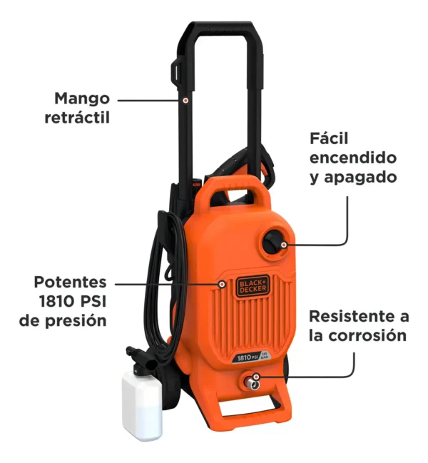 Hidrolavadora 130bar 1800w