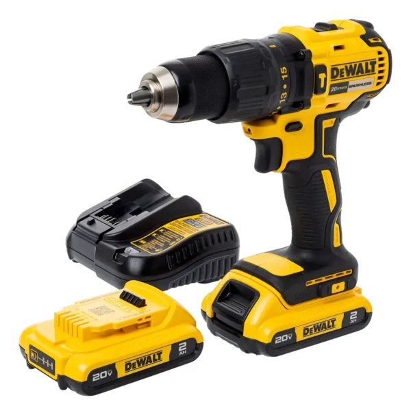 DCD7781D2-AR 2 Taladro Atornillador Percutor BRUSHLESS 13mm, 20v, 2 baterias