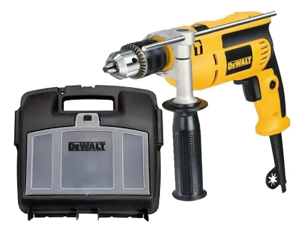 DWD024K-AR 1 Taladro Percusion, 13mm velocidad Variable Reversible 650w, Maletin, 50000GPM